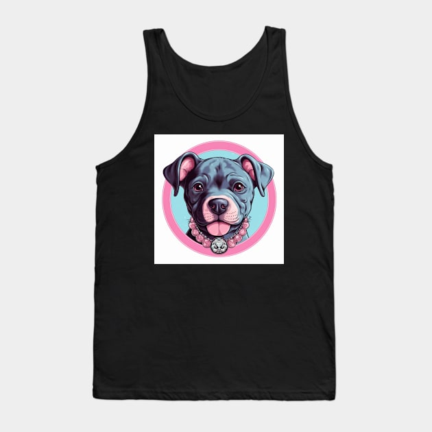 Cute Staffy Tank Top by Enchanted Reverie